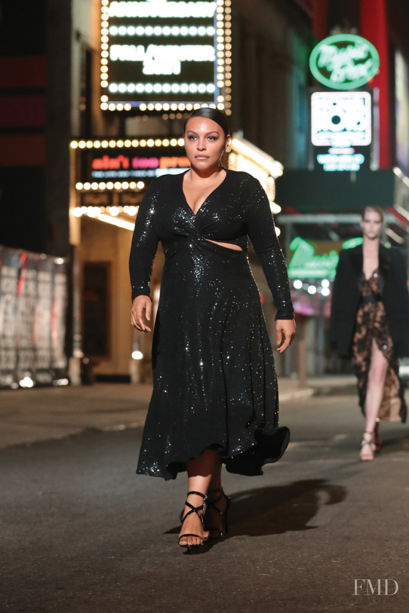 Paloma Elsesser featured in  the Michael Kors Collection fashion show for Autumn/Winter 2021