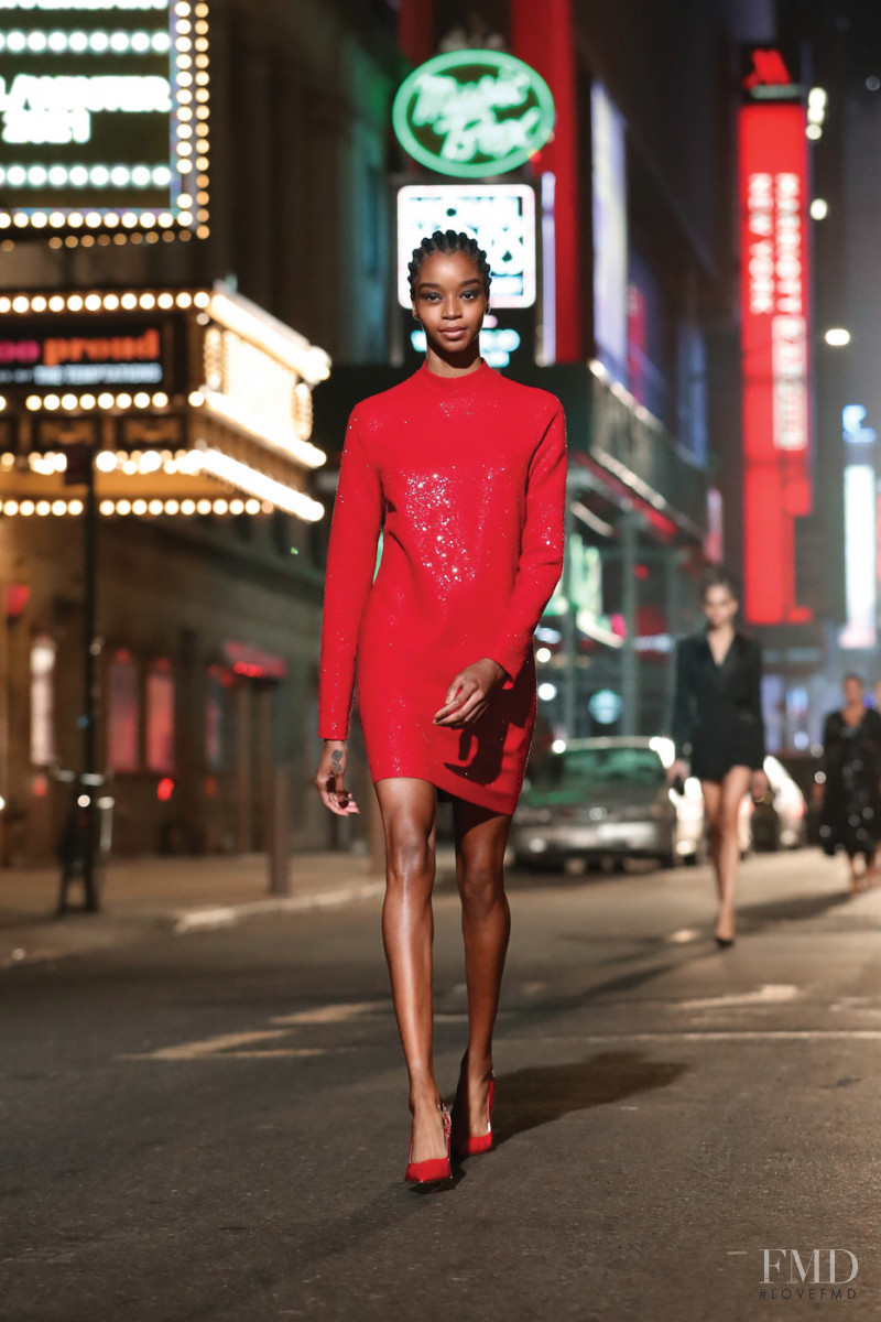 Kyla Ramsey featured in  the Michael Kors Collection fashion show for Autumn/Winter 2021