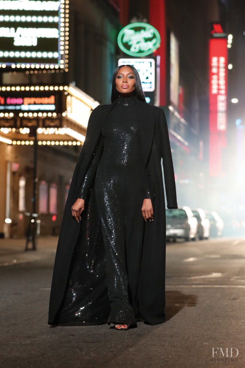 Naomi Campbell featured in  the Michael Kors Collection fashion show for Autumn/Winter 2021