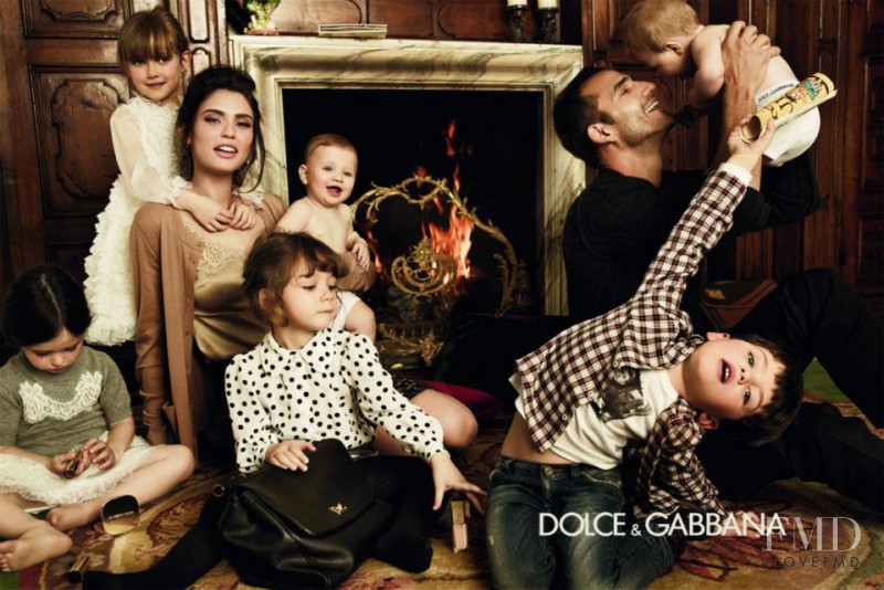 Bianca Balti featured in  the Dolce & Gabbana Baby advertisement for Autumn/Winter 2012