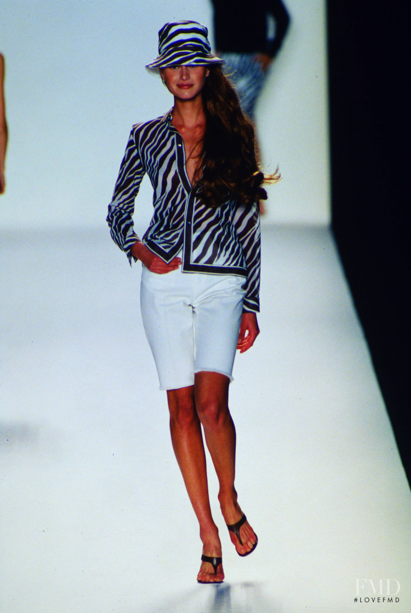 Natalia Semanova featured in  the Michael Kors Collection fashion show for Spring/Summer 2000