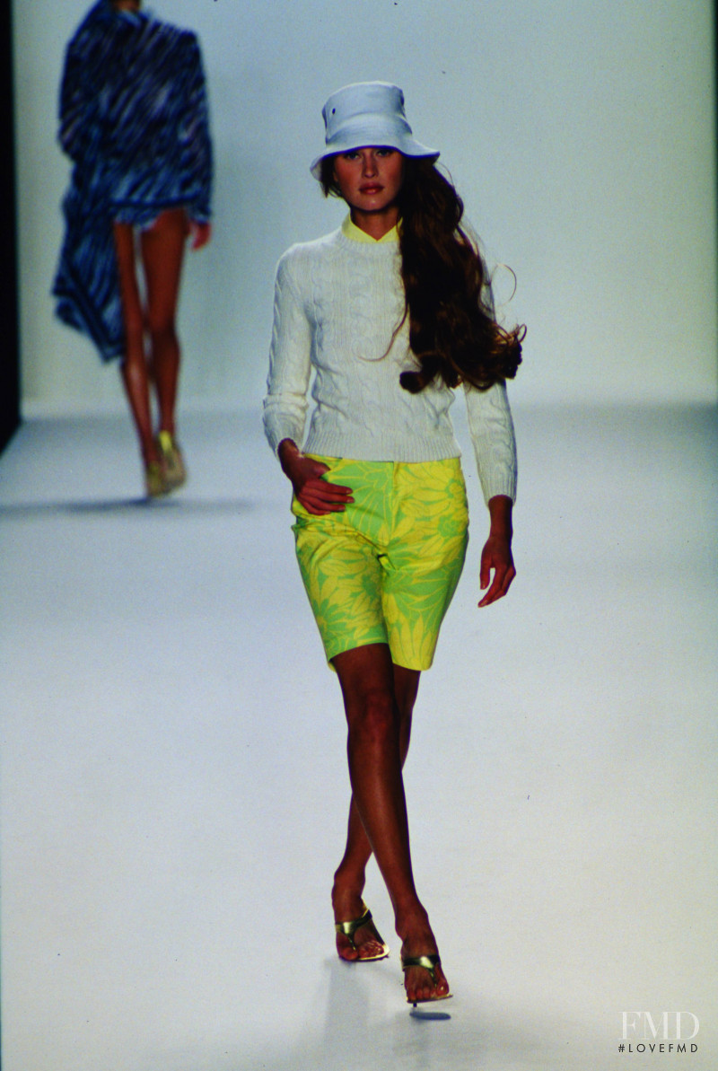 Natalia Semanova featured in  the Michael Kors Collection fashion show for Spring/Summer 2000