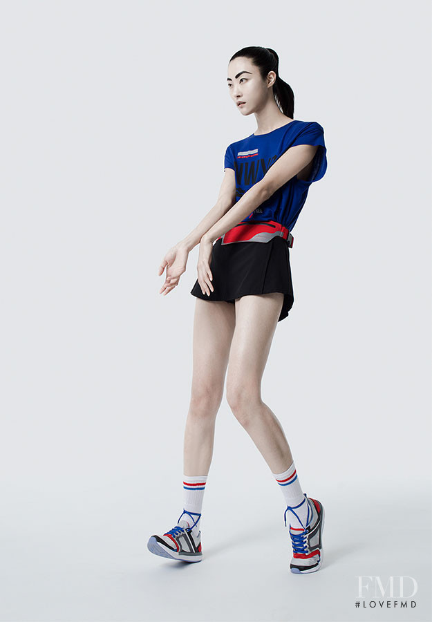 Ji Hye Park featured in  the Oysho Gymwear Collection lookbook for Spring/Summer 2016