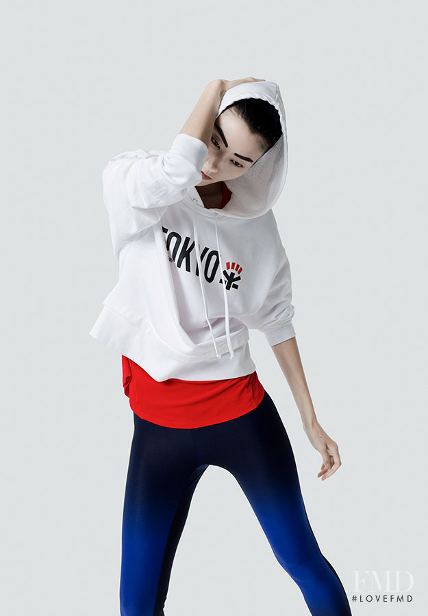 Ji Hye Park featured in  the Oysho Gymwear Collection lookbook for Spring/Summer 2016