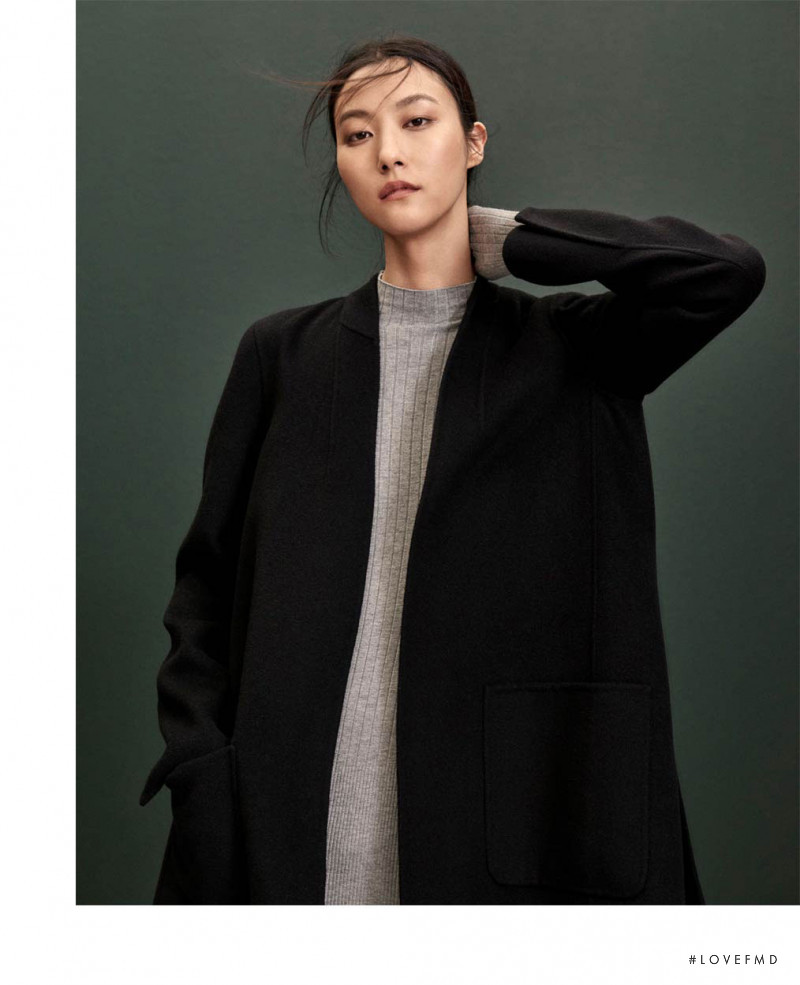 Ji Hye Park featured in  the Massimo Dutti Emerald Touch advertisement for Autumn/Winter 2017