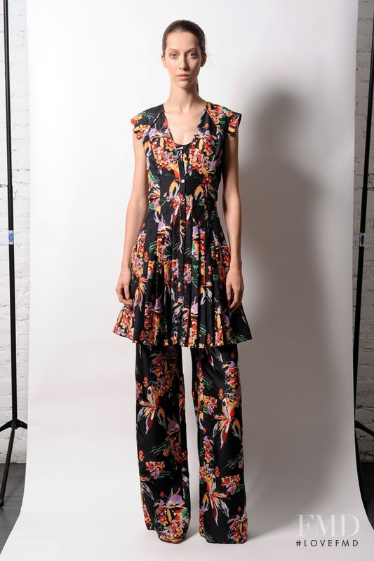 Alana Zimmer featured in  the Derek Lam 10 Crosby lookbook for Resort 2013