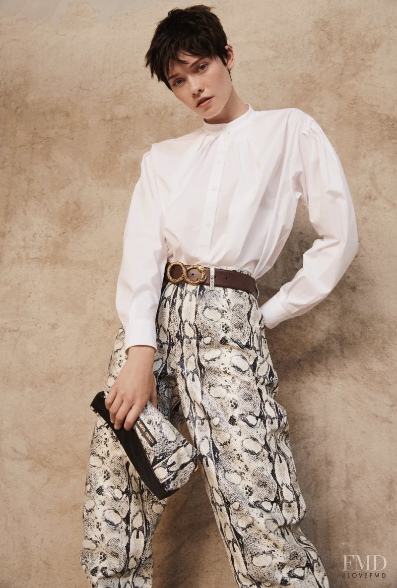 Maike Inga featured in  the Alberta Ferretti lookbook for Resort 2022