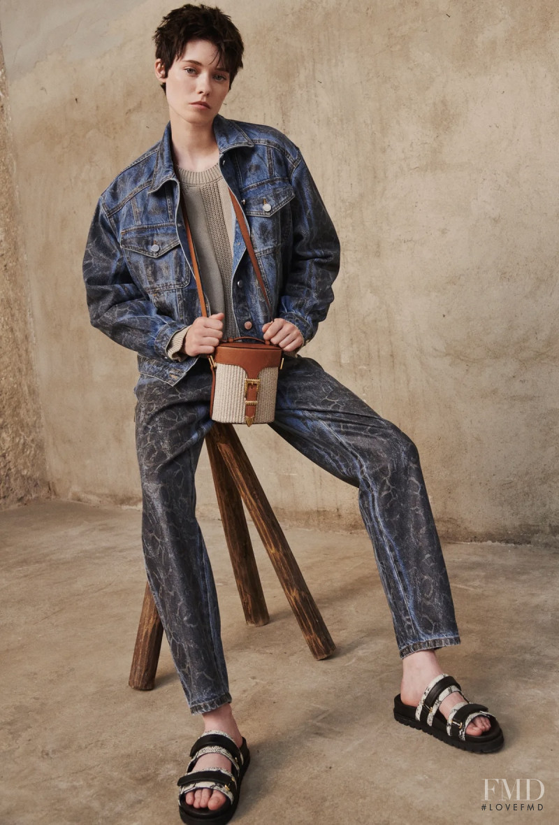 Maike Inga featured in  the Alberta Ferretti lookbook for Resort 2022