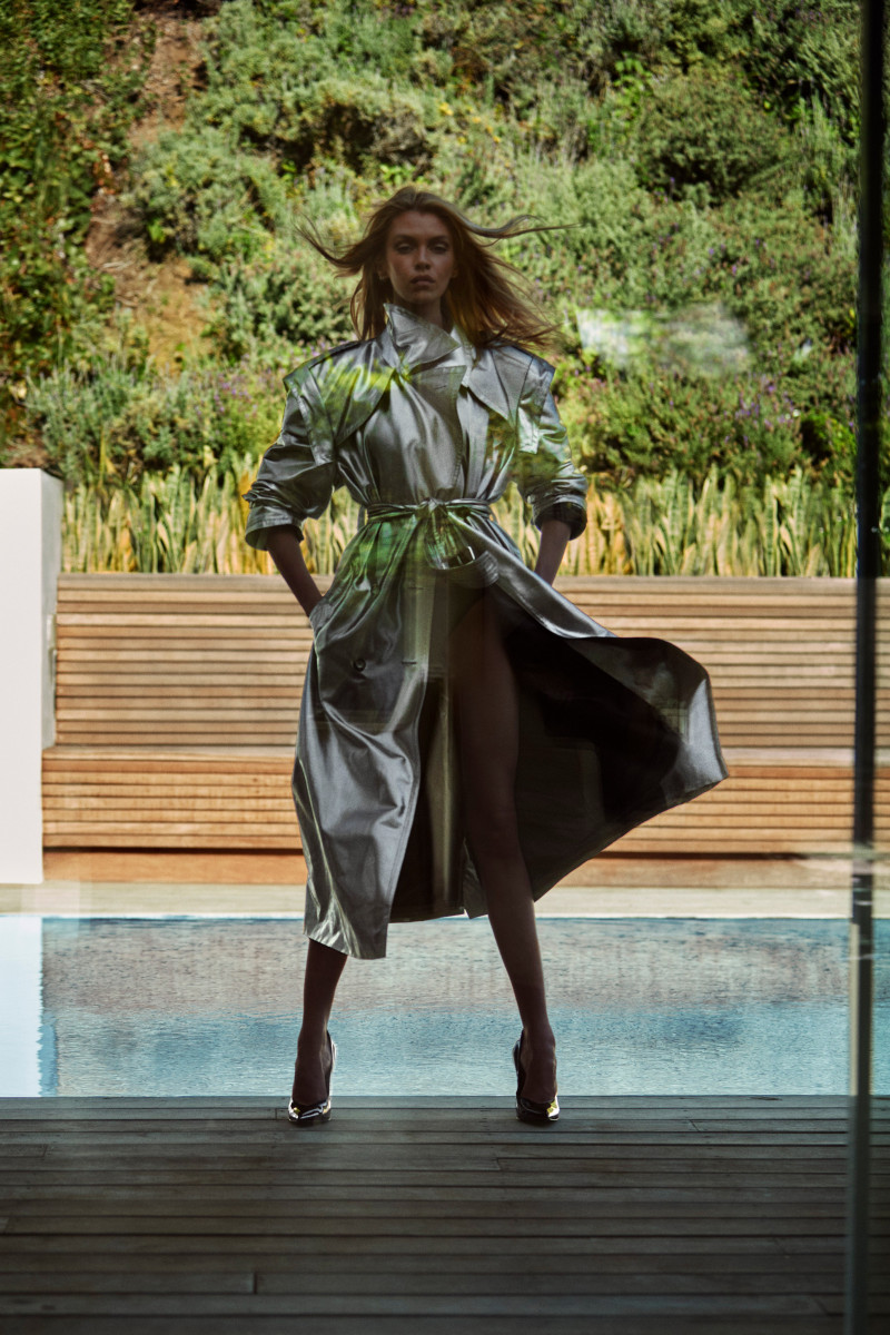 Stella Maxwell featured in  the Dundas lookbook for Resort 2022