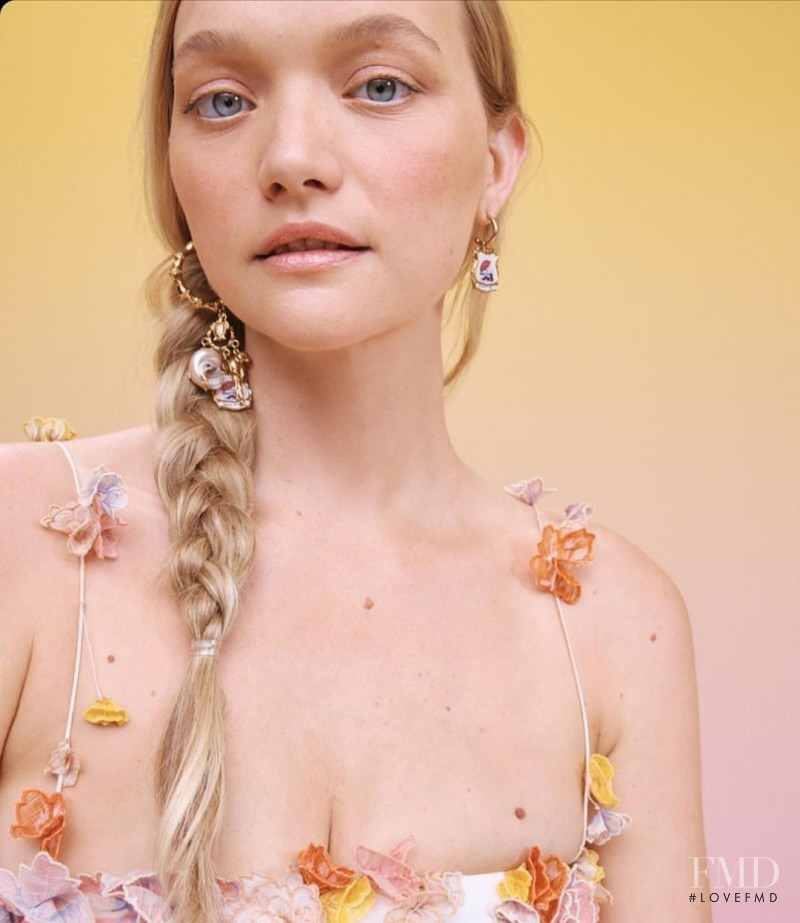 Gemma Ward featured in  the Zimmermann lookbook for Resort 2022