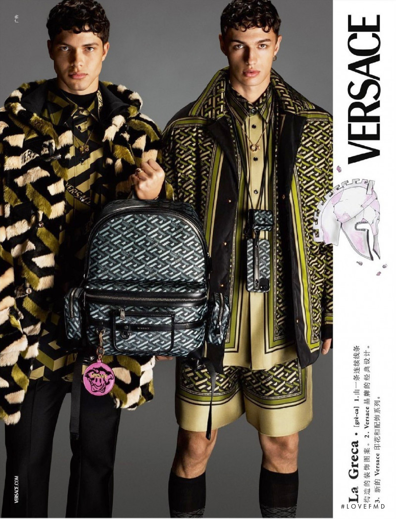 Nacho Penin featured in  the Versace Versace Fall Winter 2021 Featuring Dua Lipa advertisement for Autumn/Winter 2021
