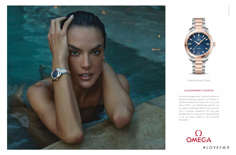 Alessandra Ambrosio featured in  the Omega advertisement for Autumn/Winter 2021