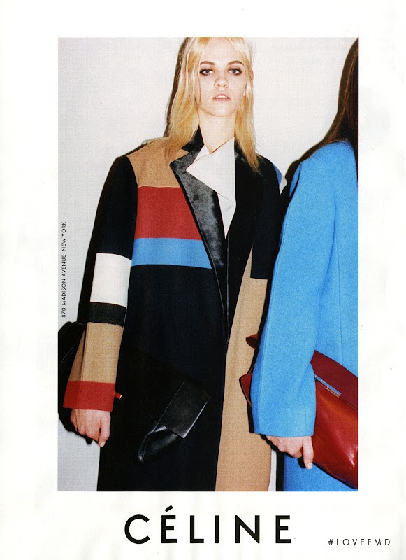 Ginta Lapina featured in  the Celine advertisement for Autumn/Winter 2012