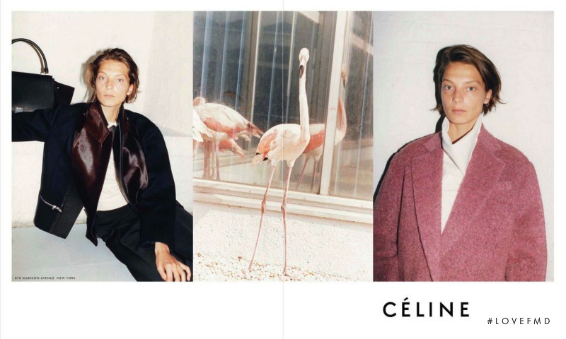 Daria Werbowy featured in  the Celine advertisement for Autumn/Winter 2012