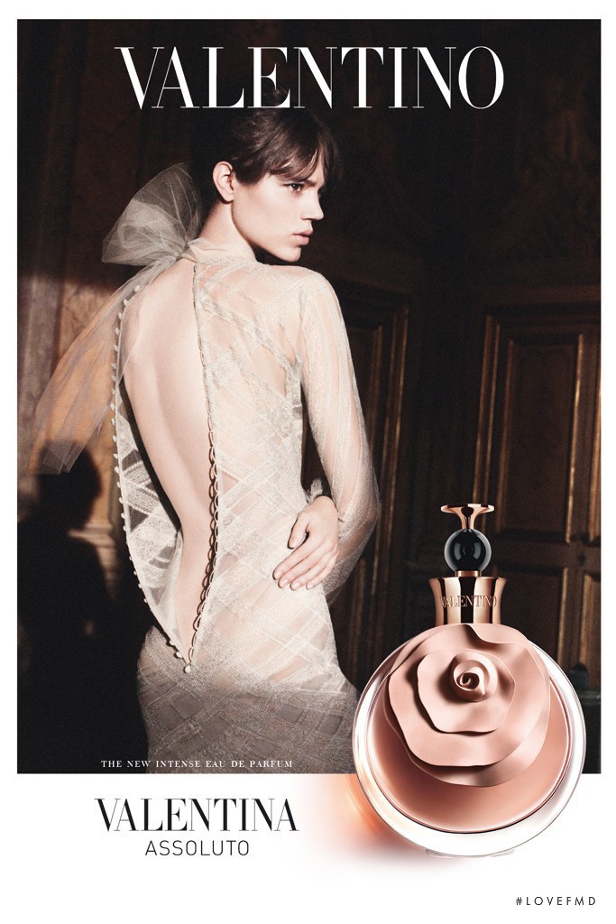 Freja Beha Erichsen featured in  the Valentino Valentina Assoluto Fragrance advertisement for Autumn/Winter 2012
