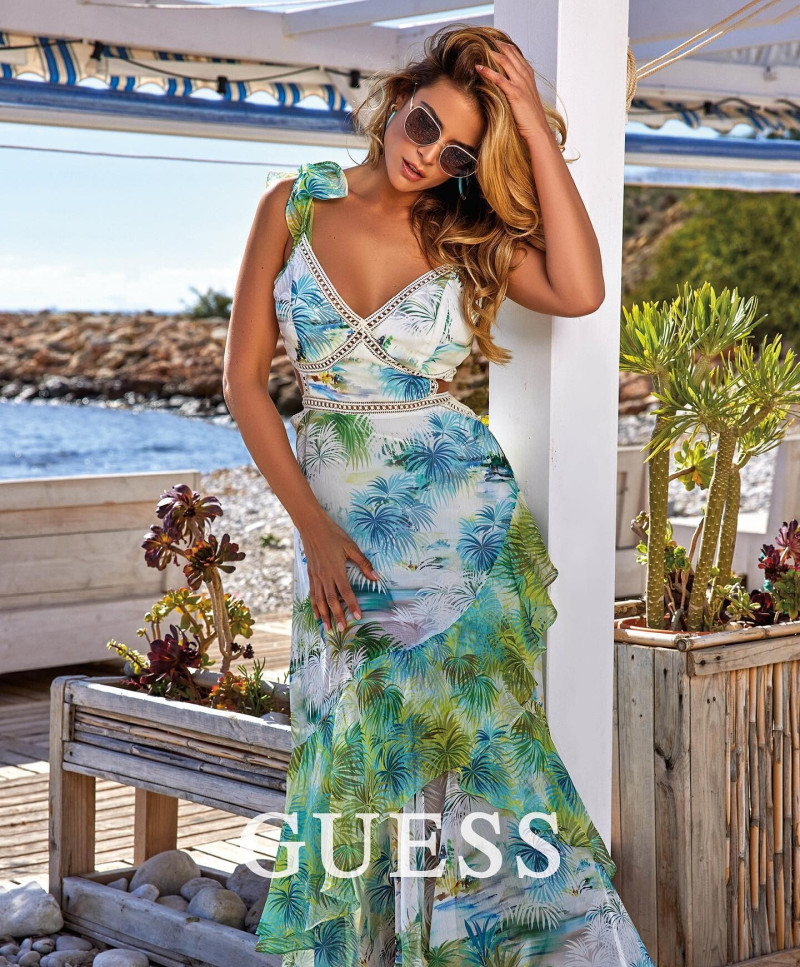 Lidia Santos featured in  the Guess advertisement for Autumn/Winter 2021