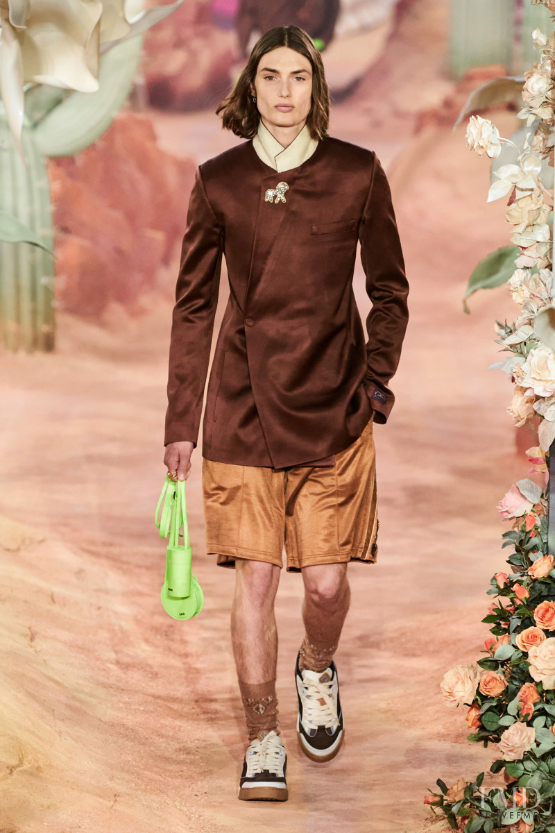 Thatcher Thornton featured in  the Dior Homme fashion show for Spring/Summer 2022