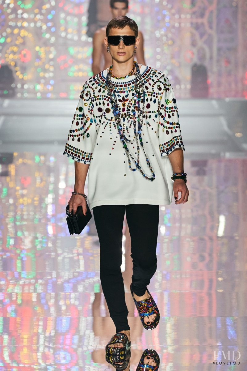 Ruben Aiello featured in  the Dolce & Gabbana fashion show for Spring/Summer 2022