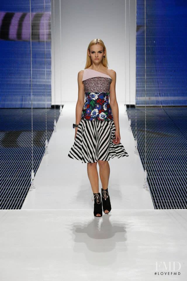 Ginta Lapina featured in  the Christian Dior fashion show for Cruise 2015