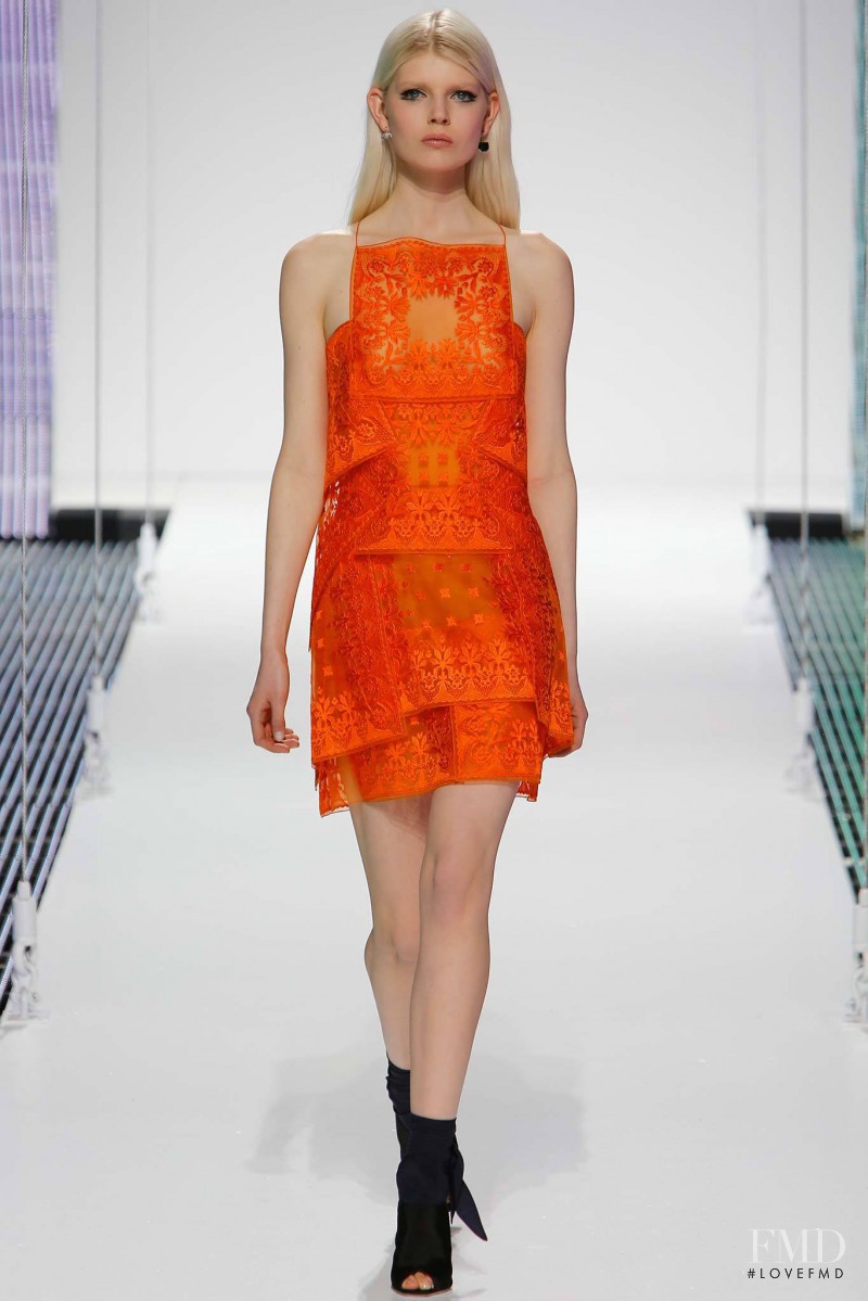 Ola Rudnicka featured in  the Christian Dior fashion show for Cruise 2015