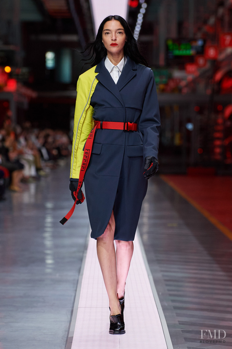 Mariacarla Boscono featured in  the Ferrari Concept fashion show for Spring/Summer 2022