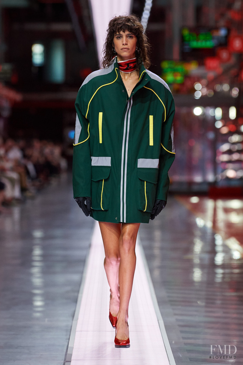 Mica Arganaraz featured in  the Ferrari Concept fashion show for Spring/Summer 2022