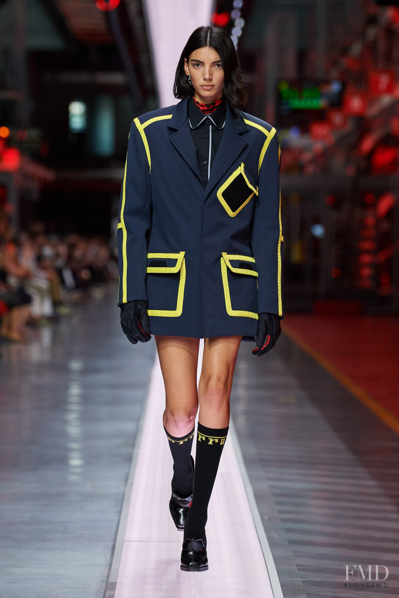 Kendall Jenner featured in  the Ferrari Concept fashion show for Spring/Summer 2022