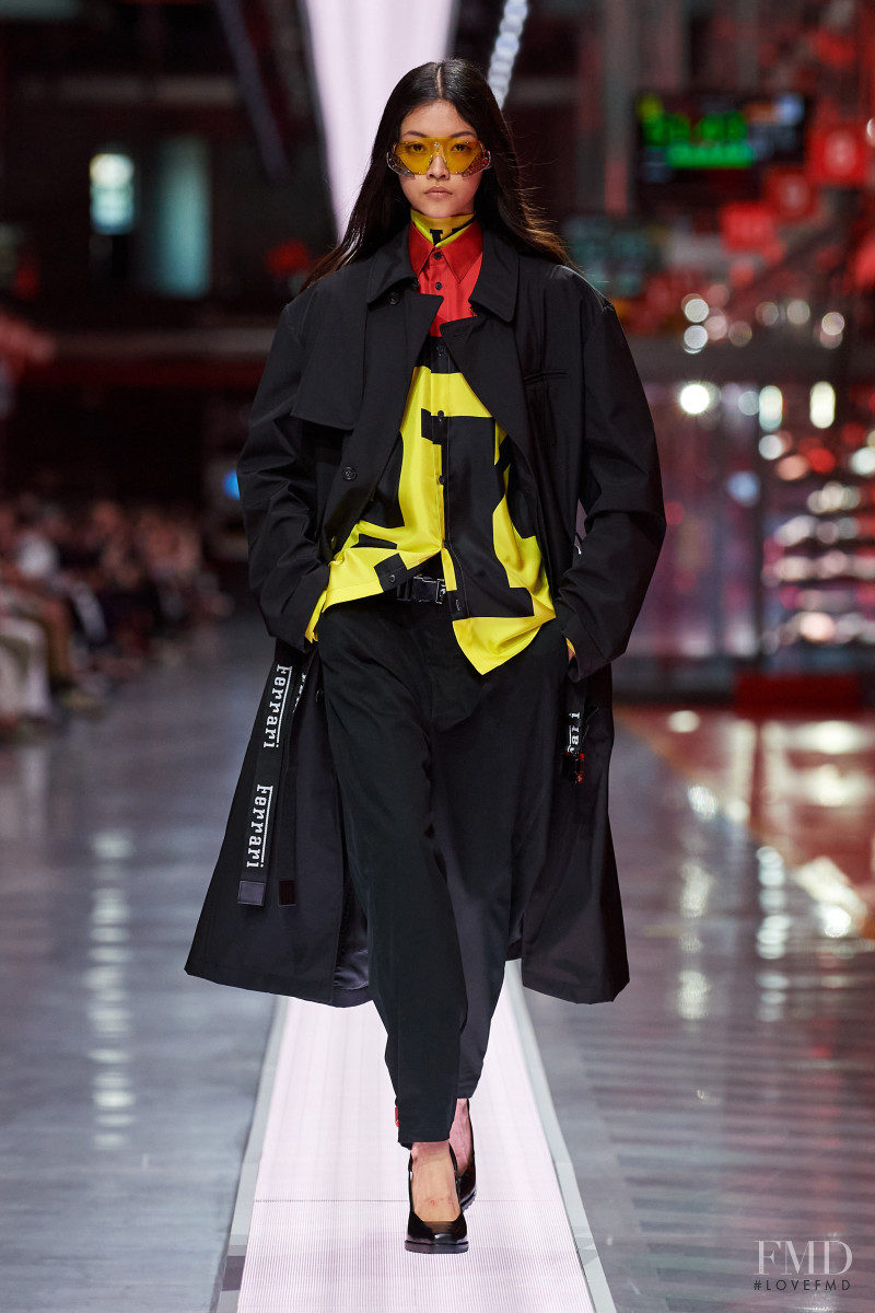 Mika Schneider featured in  the Ferrari Concept fashion show for Spring/Summer 2022