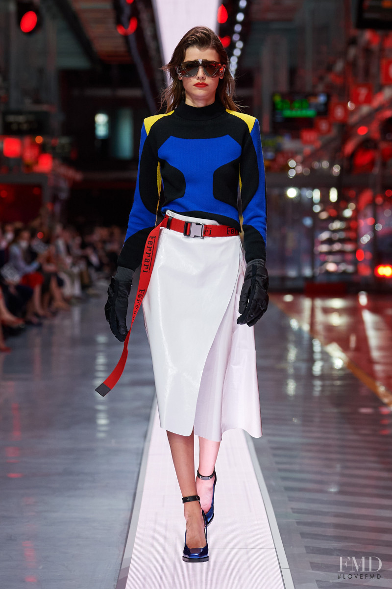 Mathilde Henning featured in  the Ferrari Concept fashion show for Spring/Summer 2022