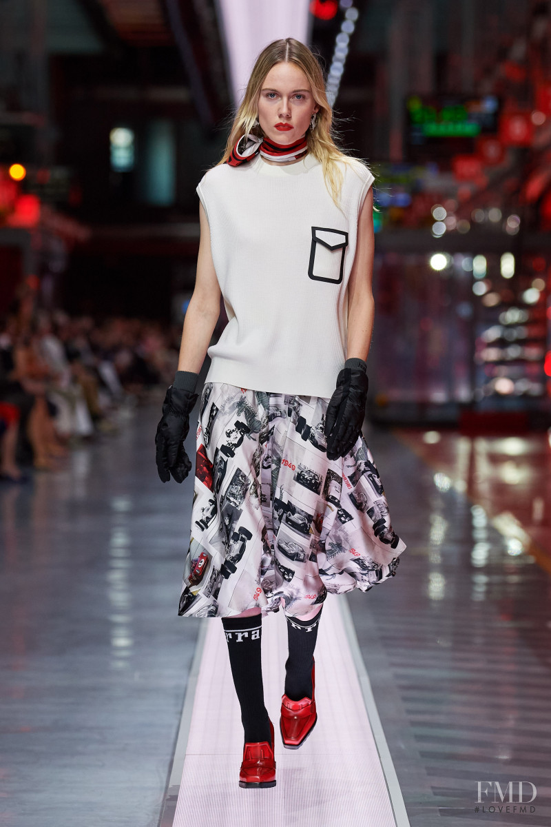 Kiki Willems featured in  the Ferrari Concept fashion show for Spring/Summer 2022