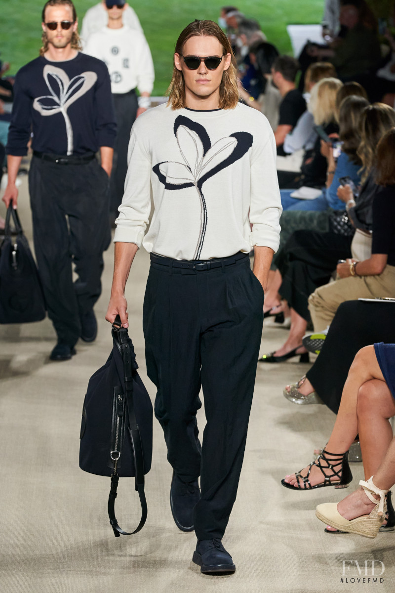 Ton Heukels featured in  the Giorgio Armani fashion show for Spring/Summer 2022