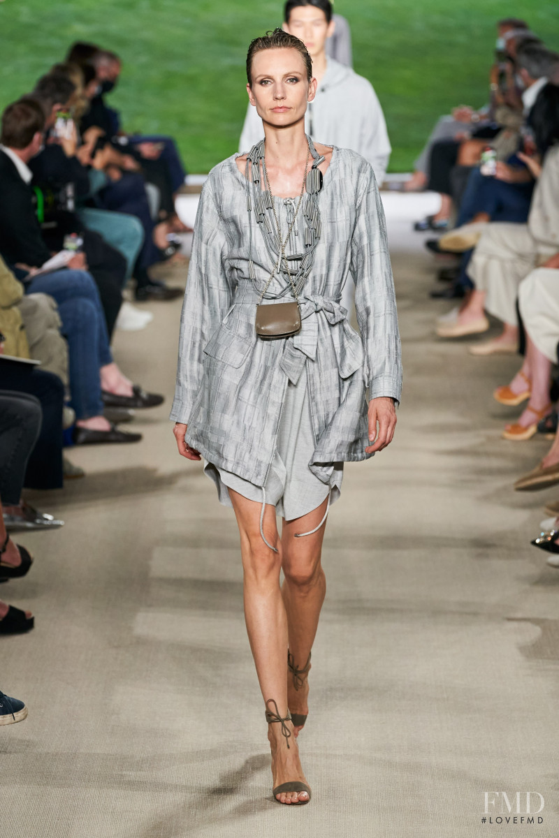 Agnese Zogla featured in  the Giorgio Armani fashion show for Spring/Summer 2022