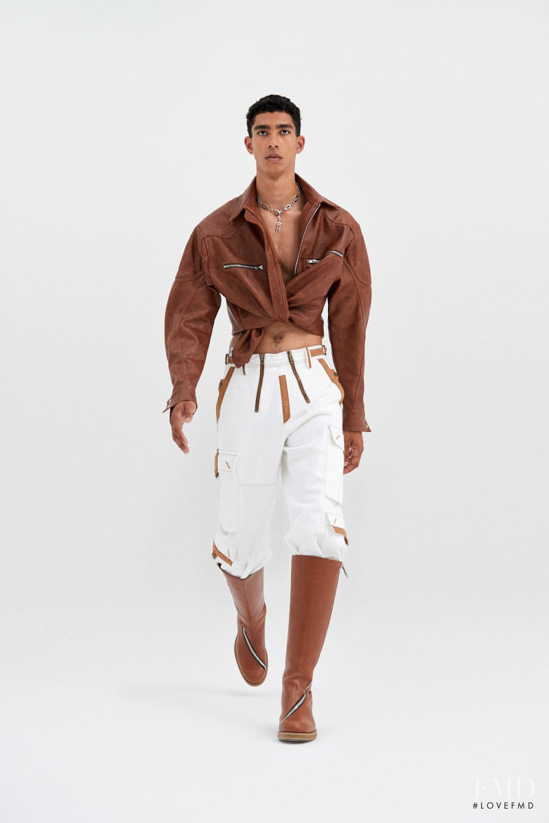 Isaiah Angelico Delgado featured in  the GmbH fashion show for Spring/Summer 2022