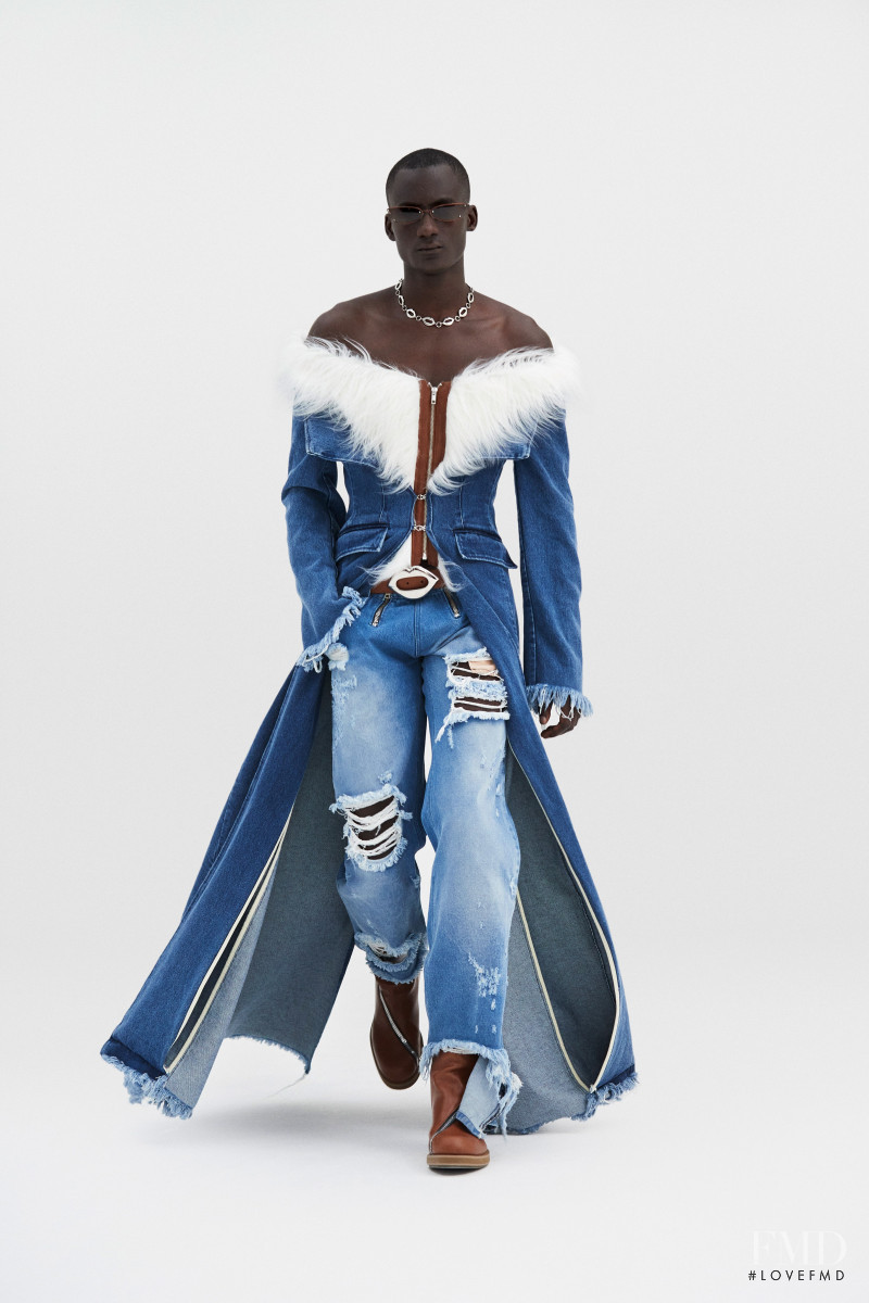 Mouhamed Ndiaye featured in  the GmbH fashion show for Spring/Summer 2022