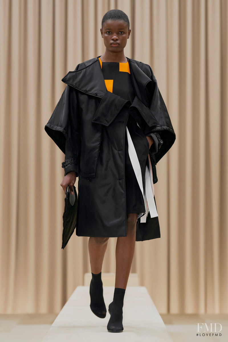 Anya Ekung featured in  the Burberry fashion show for Autumn/Winter 2021