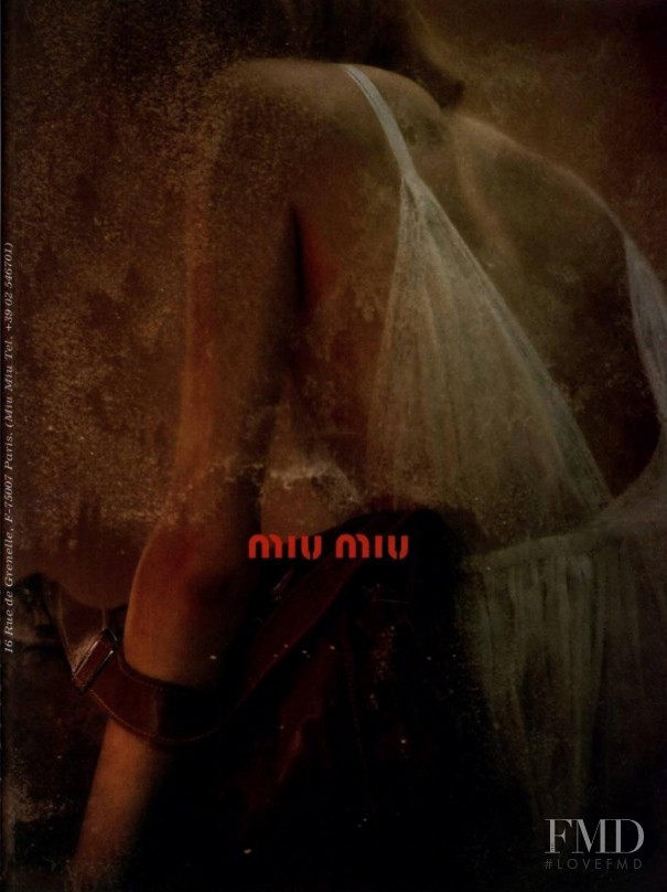 Valerie Sipp featured in  the Miu Miu advertisement for Autumn/Winter 2001