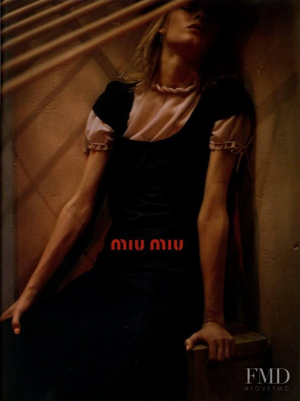 Valerie Sipp featured in  the Miu Miu advertisement for Autumn/Winter 2001