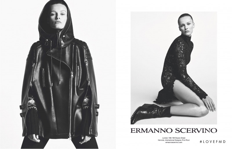 Edita Vilkeviciute featured in  the Ermanno Scervino advertisement for Autumn/Winter 2021