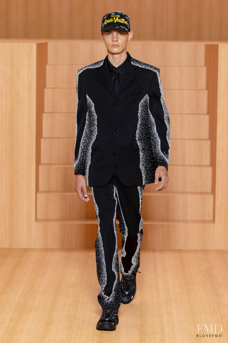 Lucas Dermont featured in  the Louis Vuitton fashion show for Spring/Summer 2022