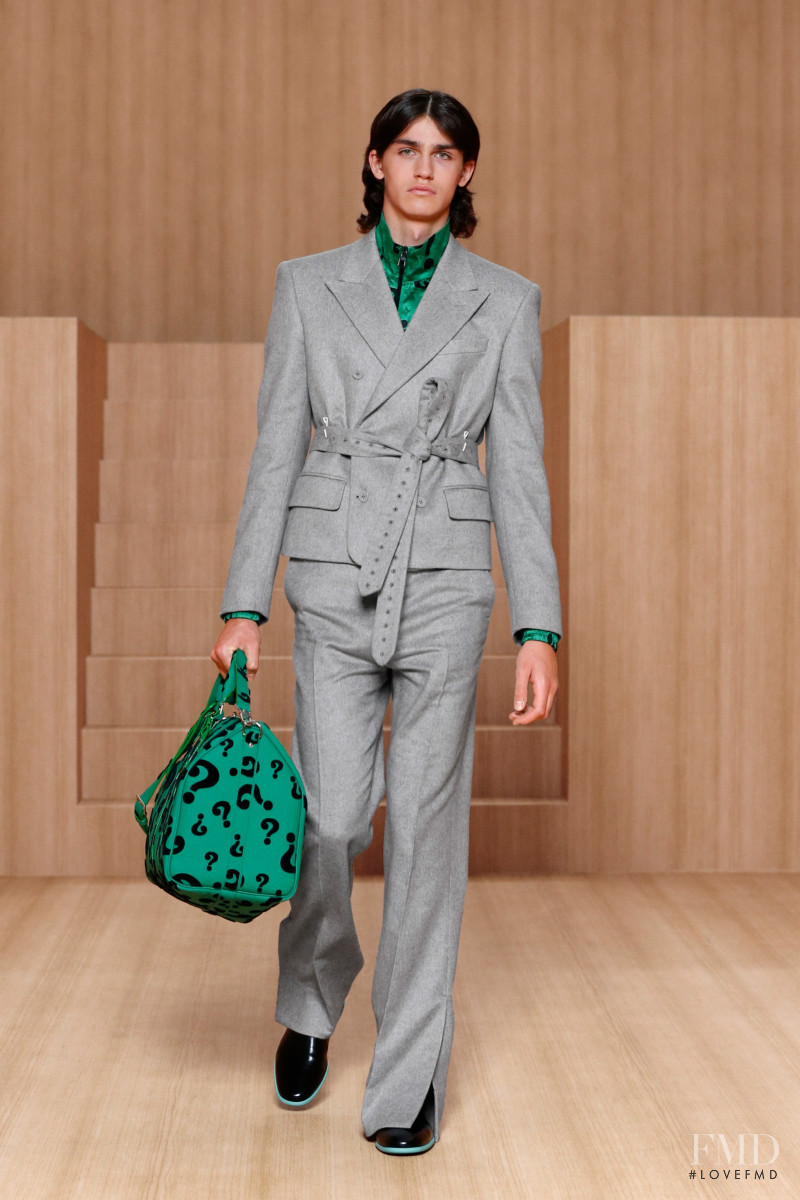 Matej Kumicak featured in  the Louis Vuitton fashion show for Spring/Summer 2022