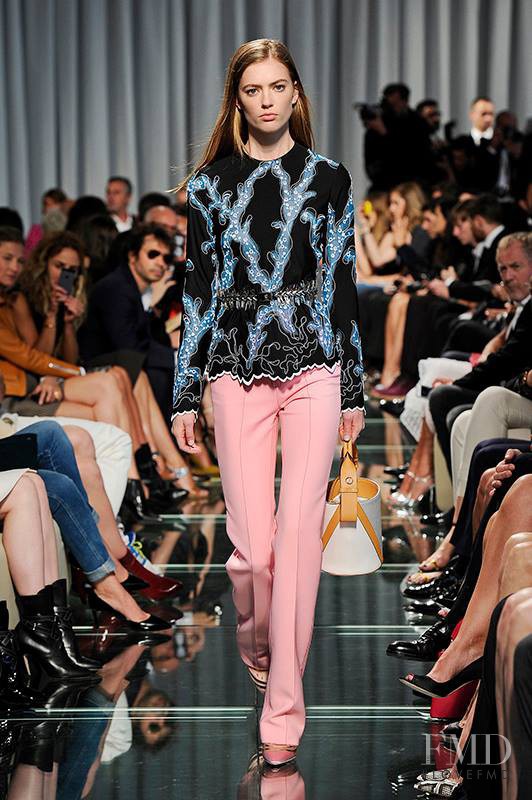 Emmy Rappe featured in  the Louis Vuitton fashion show for Resort 2015