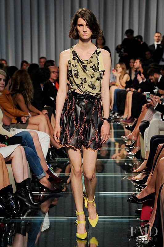 Marte Mei van Haaster featured in  the Louis Vuitton fashion show for Resort 2015