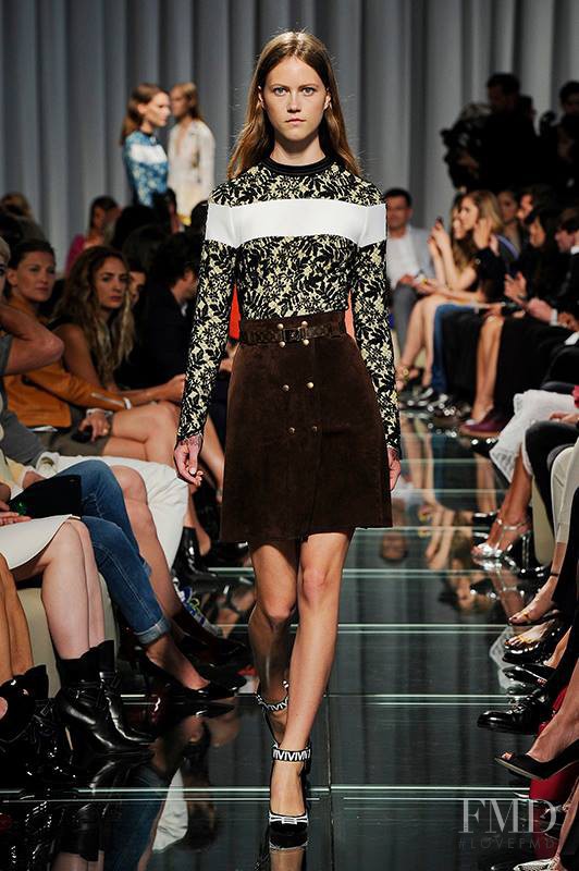 Julie Hoomans featured in  the Louis Vuitton fashion show for Resort 2015
