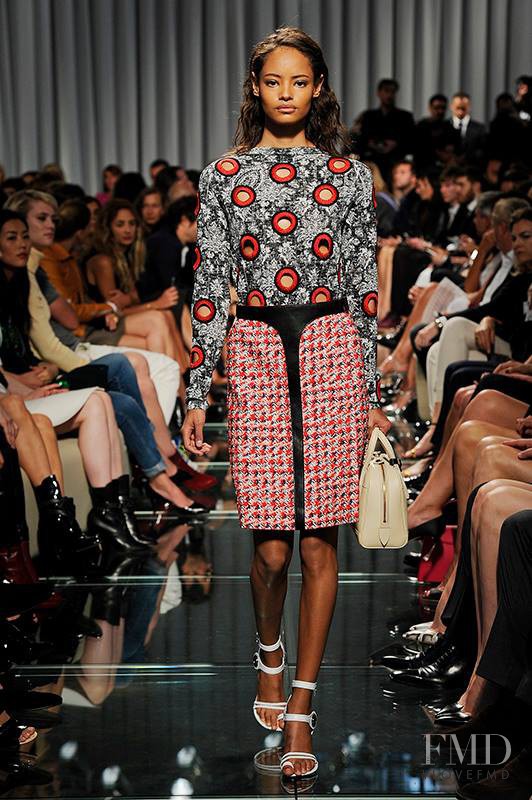 Malaika Firth featured in  the Louis Vuitton fashion show for Resort 2015