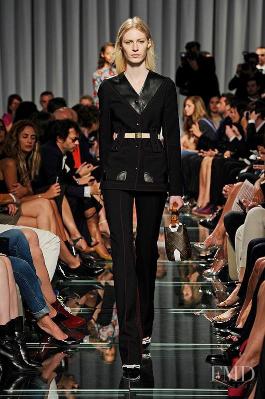 Julia Nobis featured in  the Louis Vuitton fashion show for Resort 2015