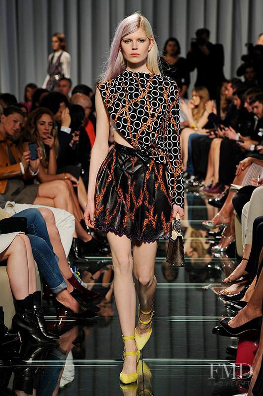 Ola Rudnicka featured in  the Louis Vuitton fashion show for Resort 2015