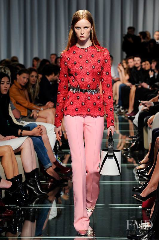 Rianne Van Rompaey featured in  the Louis Vuitton fashion show for Resort 2015