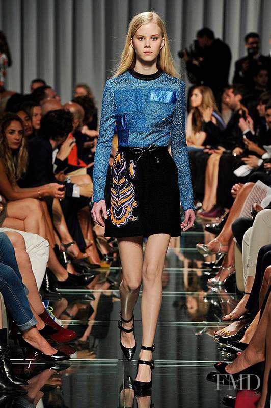 Amalie Schmidt featured in  the Louis Vuitton fashion show for Resort 2015