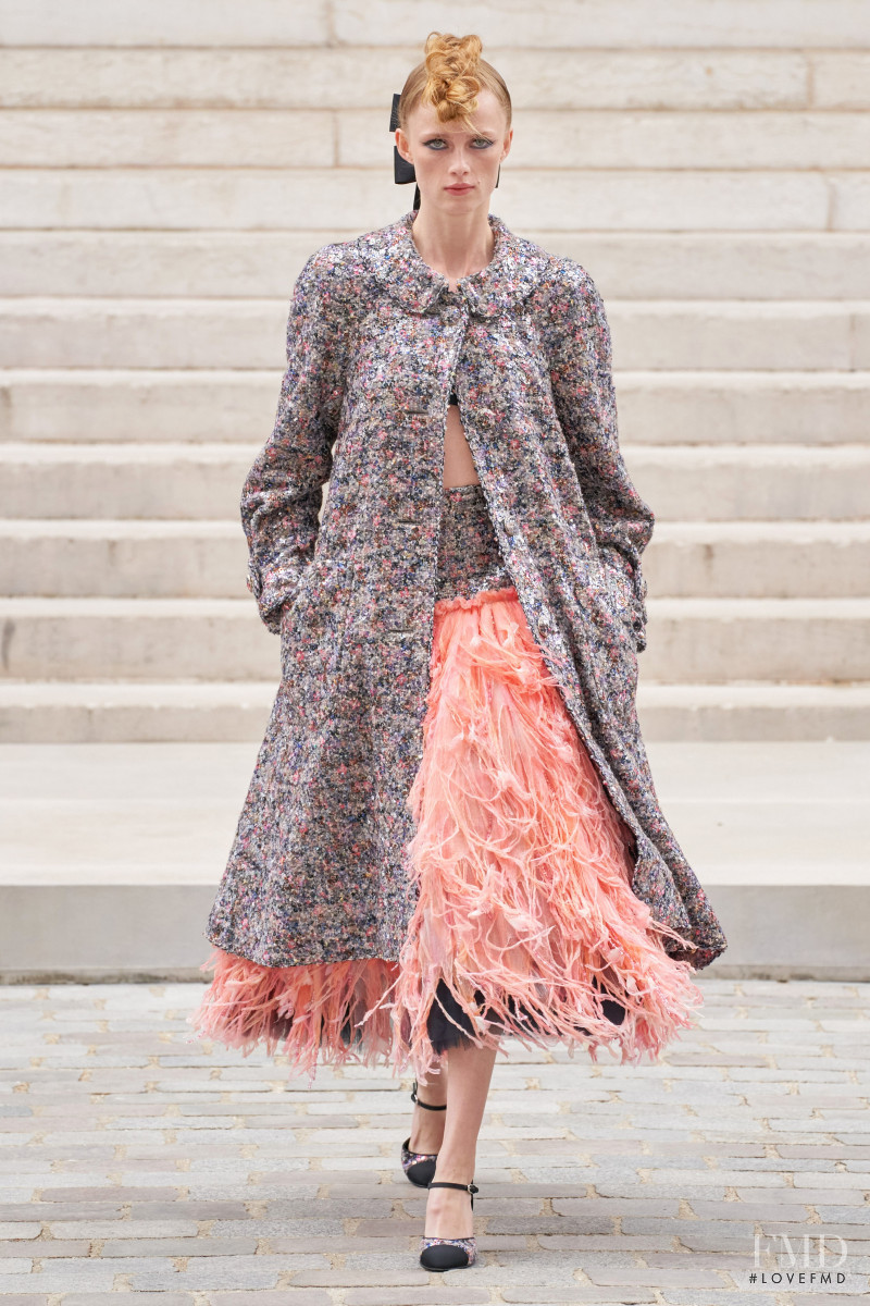 Rianne Van Rompaey featured in  the Chanel Haute Couture fashion show for Autumn/Winter 2021