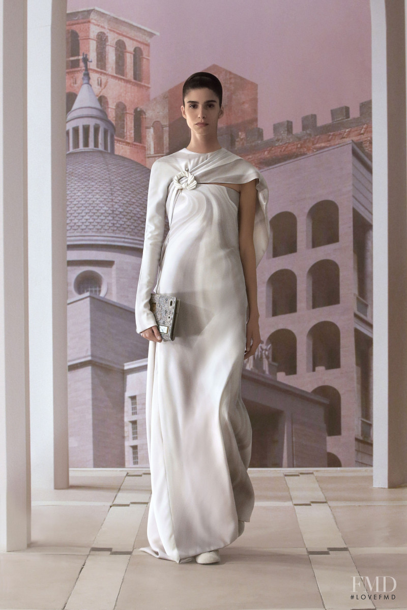 Mica Arganaraz featured in  the Fendi Couture fashion show for Autumn/Winter 2021